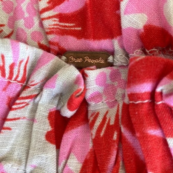 FREE PEOPLE OFF SHOULDER LINEN SS TOP NEW - Picture 2 of 6